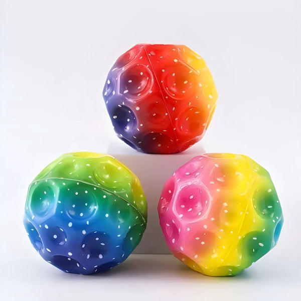 High Bouncing Moon Ball – Zero Gravity Rainbow Foam Ball