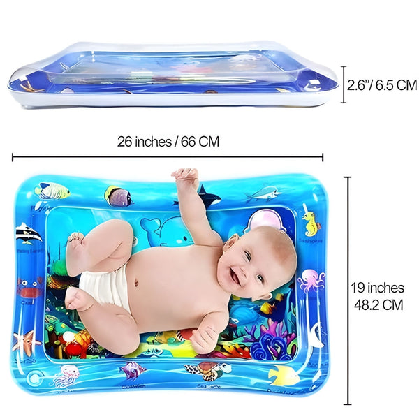 BABY WATER PLAY MAT FOR TUMMY TIME - Sensory Fun for Infants