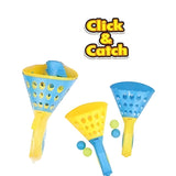 CLICK & CATCH TWIN BALL GAME – Indoor Outdoor Play Toy