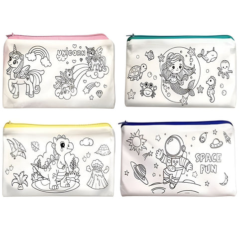 DIY Pencil Pouch for Kids – Colour Your Own Pencil Pouch