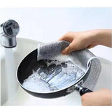 NON SCRATCH DISH WASH STEEL SCRUB FOR KITCHEN (Set of 10)