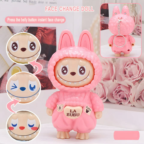 LABUBU FACE CHANGING KEYCHAIN BIG