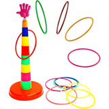 2-in-1 Ring Toss & Stacking Cup Game for Kids