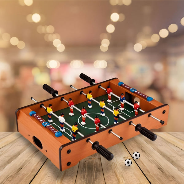 WOODEN TABLETOP SOCCER FOOTBALL – Fun Indoor Game For Kids