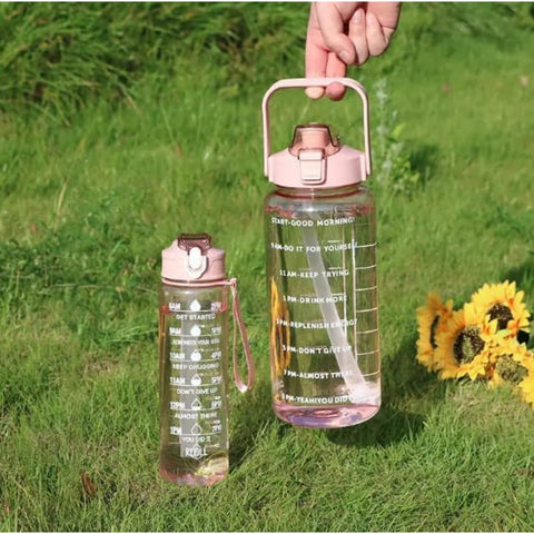 3 in 1 TRANSPARENT MOTIVATIONAL  BOTTLE