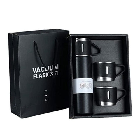 STAINLESS STEEL VACUUM FLASK GIFT SET (500 ml)