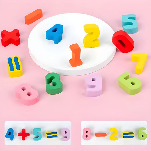 Montessori Wooden 7-in-1 Multifunctional Learning Log Board