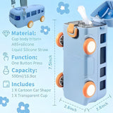 CUTE BUS SIPPER WATER BOTTLE FOR KIDS