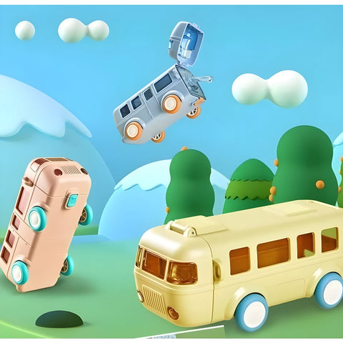 CUTE BUS SIPPER WATER BOTTLE FOR KIDS