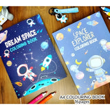 SPACE THEME COLOURING BOOK