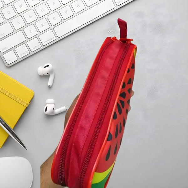 COLOURFUL FRUIT PENCIL POUCH - Dual Compartment