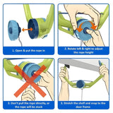 HANGING TABLE TENNIS TRAINER - Adjustable Self Play Ping Pong Set