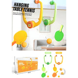 HANGING TABLE TENNIS TRAINER - Adjustable Self Play Ping Pong Set