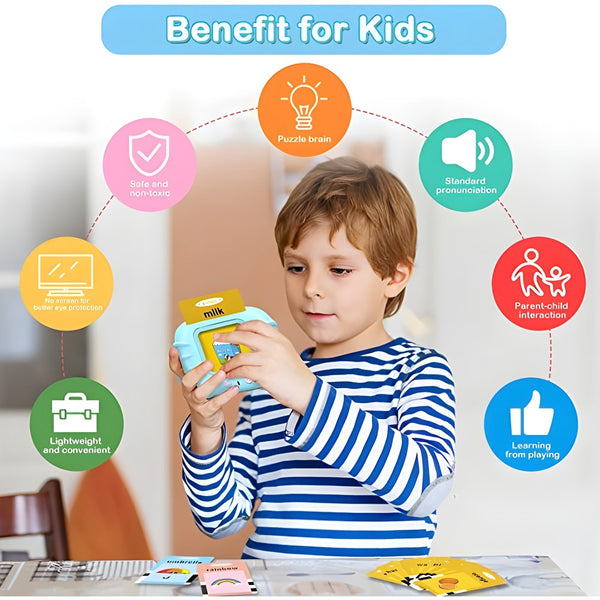 Talking Flash Card for Kids – 112 Double Sided Interactive Cards